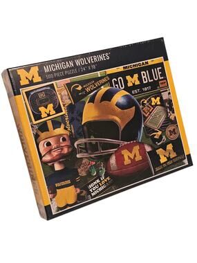 YouTheFan Michigan Wolverines Retro Series 500-Piece Puzzle, New